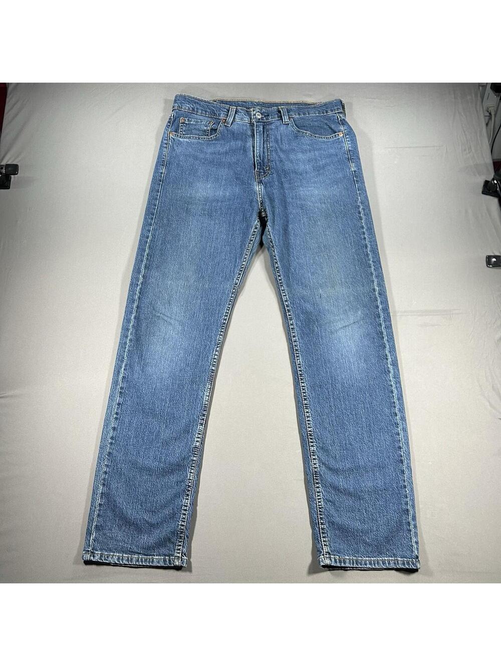 Levis Y2K 505 Regular Fit Jeans Blue Denim Mens 33 x 32 (Fits 34 x 32)